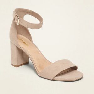 Faux-Suede High-Heel Sandals for Women